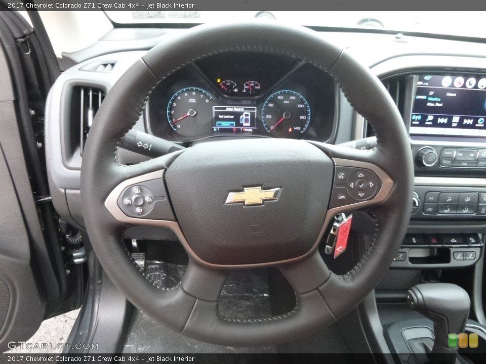 Jet Black Interior Steering Wheel for the 2017 Chevrolet Colorado Z71 Crew Cab 4x4 #118157943