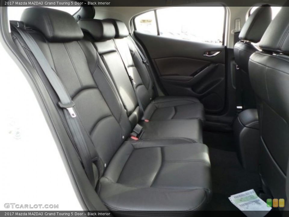 Black Interior Rear Seat for the 2017 Mazda MAZDA3 Grand Touring 5 Door #118158069