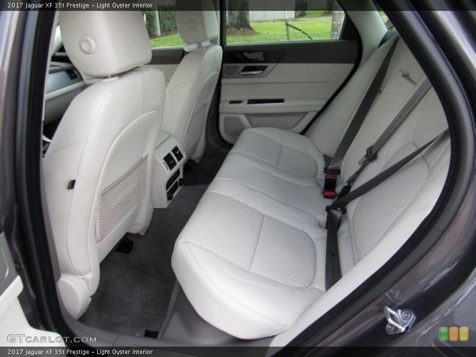 Light Oyster Interior Rear Seat for the 2017 Jaguar XF 35t Prestige #118160370