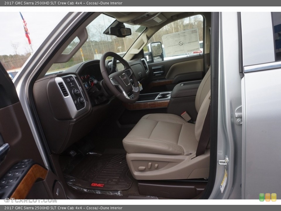 Cocoa/­Dune 2017 GMC Sierra 2500HD Interiors