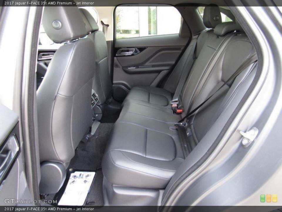 Jet Interior Rear Seat for the 2017 Jaguar F-PACE 35t AWD Premium #118162026