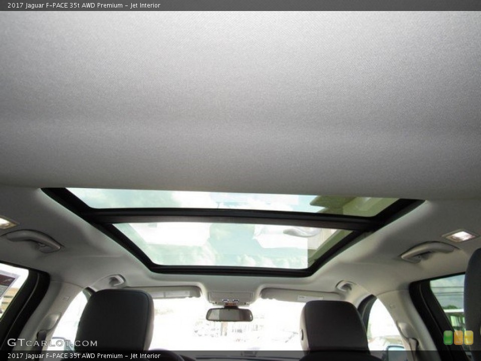 Jet Interior Sunroof for the 2017 Jaguar F-PACE 35t AWD Premium #118162283