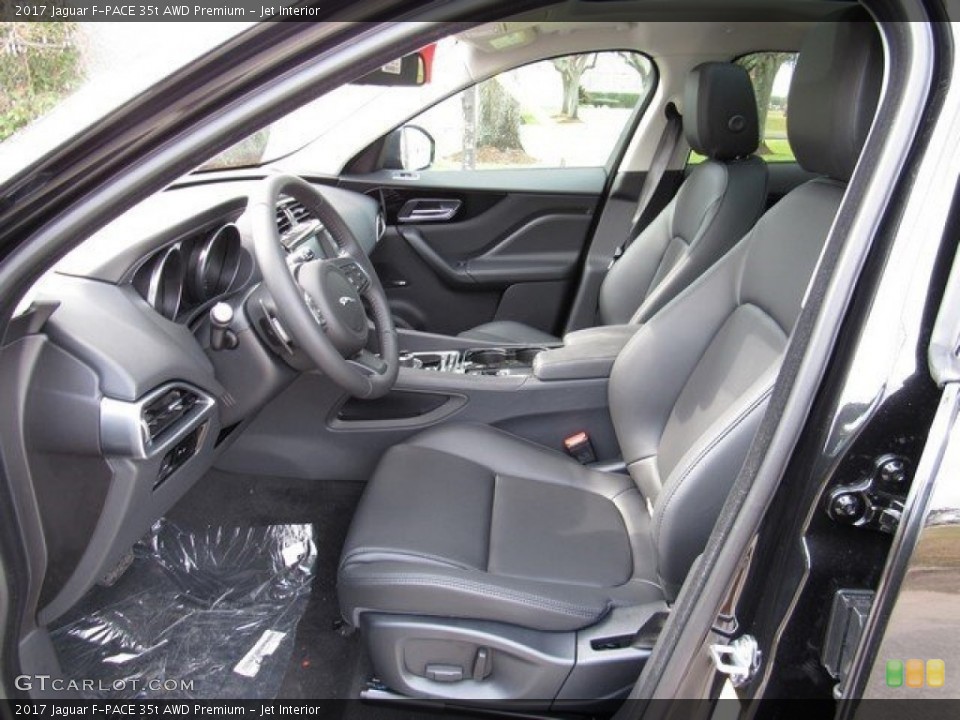 Jet Interior Photo for the 2017 Jaguar F-PACE 35t AWD Premium #118162443