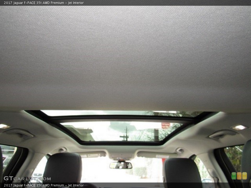 Jet Interior Sunroof for the 2017 Jaguar F-PACE 35t AWD Premium #118162734