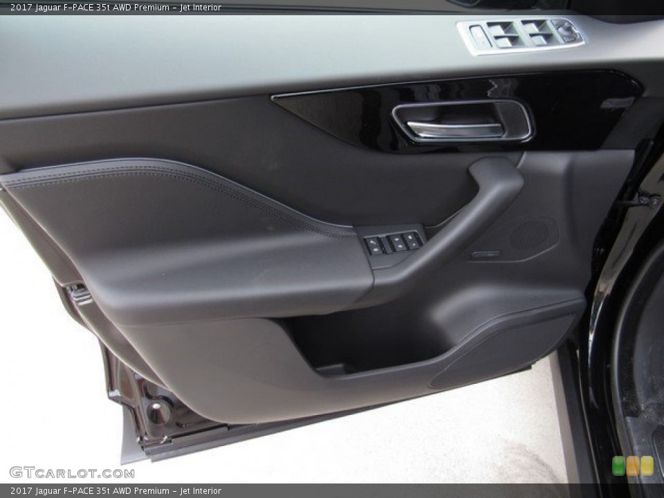 Jet Interior Door Panel for the 2017 Jaguar F-PACE 35t AWD Premium #118162752
