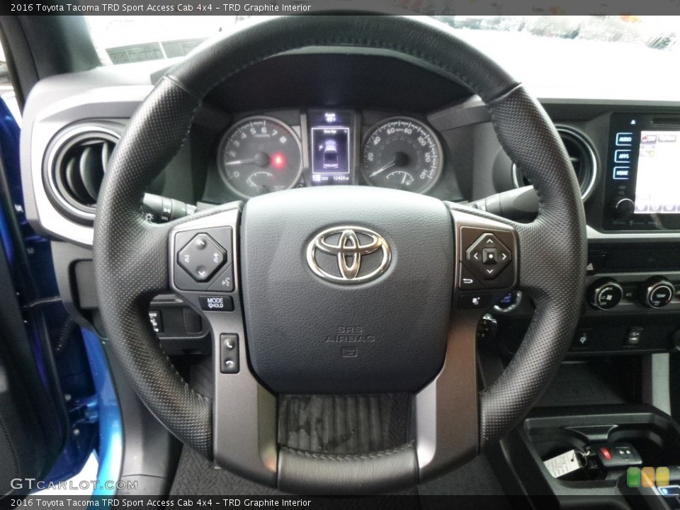 TRD Graphite Interior Steering Wheel for the 2016 Toyota Tacoma TRD Sport Access Cab 4x4 #118162887