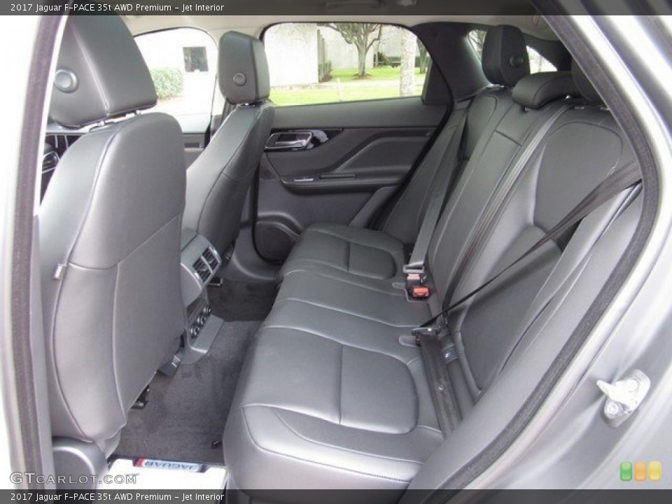 Jet Interior Rear Seat for the 2017 Jaguar F-PACE 35t AWD Premium #118162926