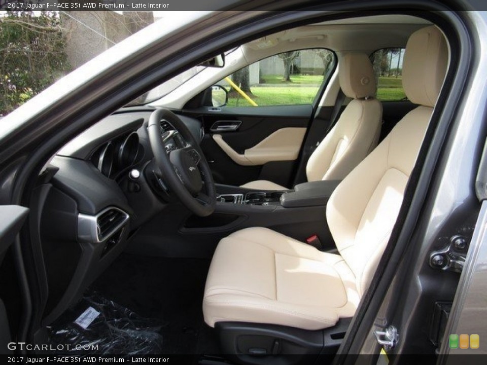 Latte Interior Front Seat for the 2017 Jaguar F-PACE 35t AWD Premium #118163343