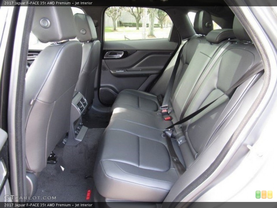 Jet Interior Rear Seat for the 2017 Jaguar F-PACE 35t AWD Premium #118164297