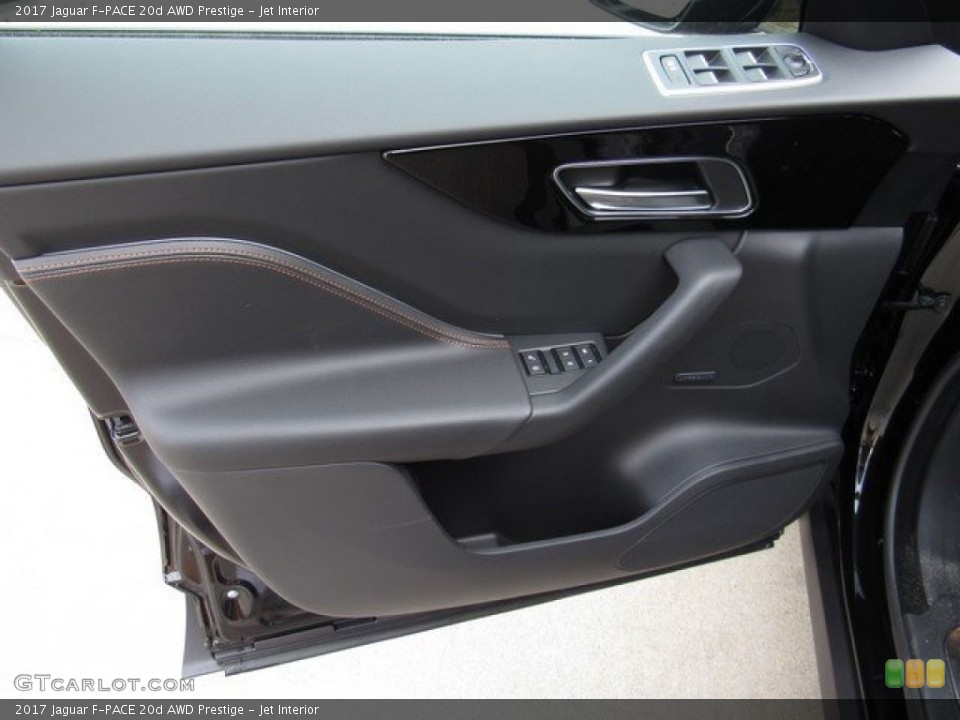 Jet Interior Door Panel for the 2017 Jaguar F-PACE 20d AWD Prestige #118165029