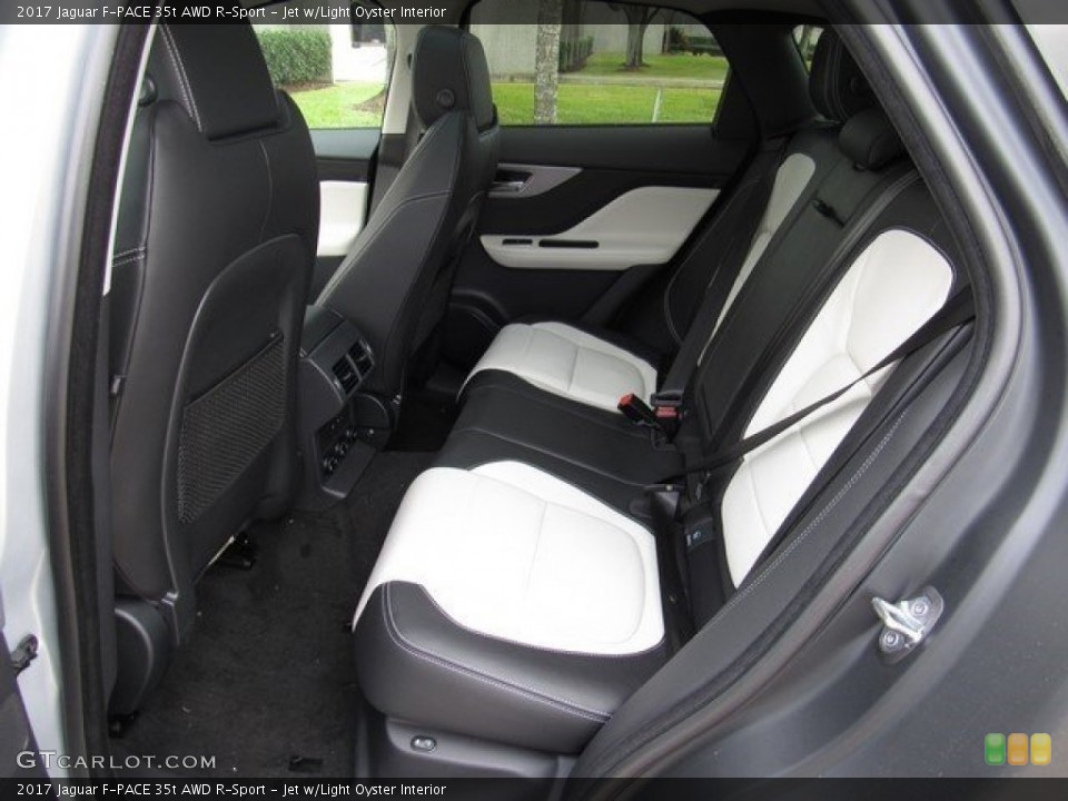 Jet w/Light Oyster Interior Rear Seat for the 2017 Jaguar F-PACE 35t AWD R-Sport #118165221
