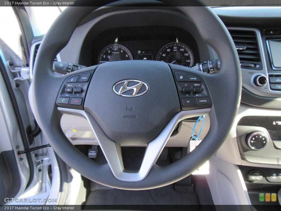 Gray Interior Steering Wheel for the 2017 Hyundai Tucson Eco #118169448