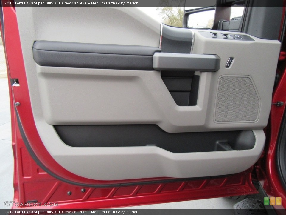 Medium Earth Gray Interior Door Panel for the 2017 Ford F350 Super Duty XLT Crew Cab 4x4 #118172877