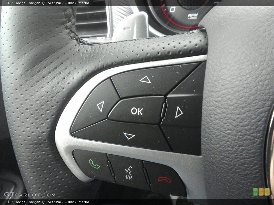 Black Interior Controls for the 2017 Dodge Charger R/T Scat Pack #118173978