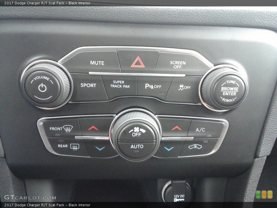 Black Interior Controls for the 2017 Dodge Charger R/T Scat Pack #118174143