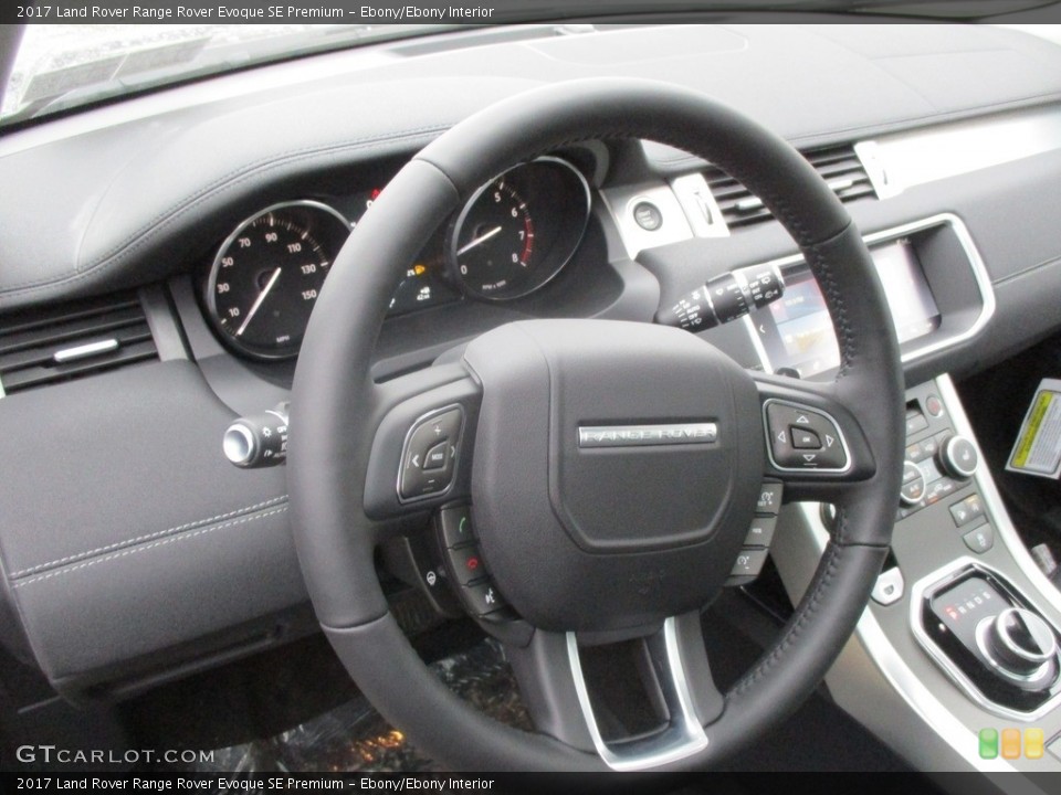 Ebony/Ebony Interior Steering Wheel for the 2017 Land Rover Range Rover Evoque SE Premium #118176913