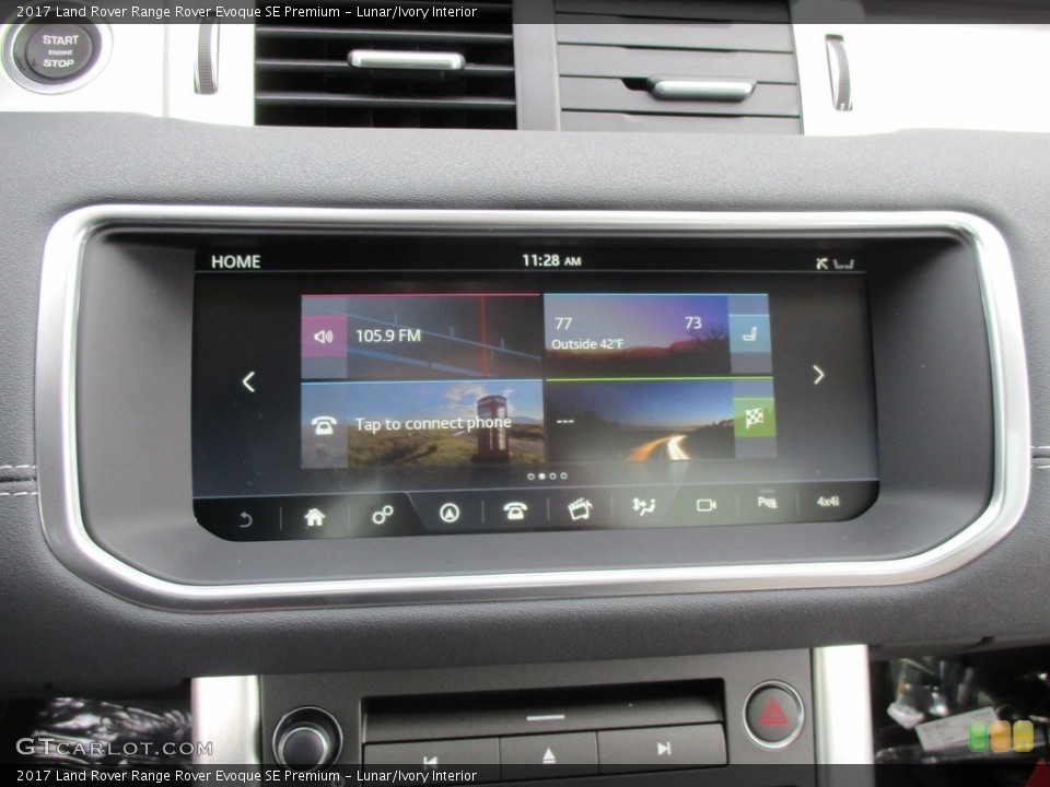Lunar/Ivory Interior Controls for the 2017 Land Rover Range Rover Evoque SE Premium #118180094
