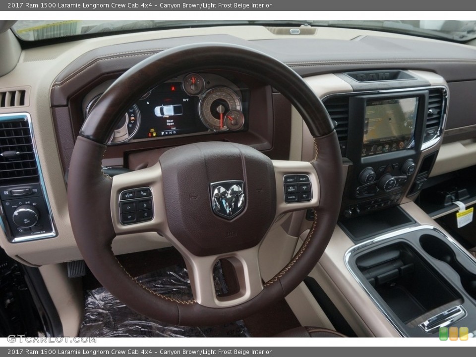 Canyon Brown/Light Frost Beige Interior Dashboard for the 2017 Ram 1500 Laramie Longhorn Crew Cab 4x4 #118182463