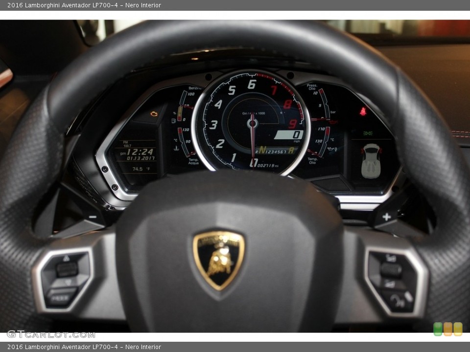 Nero Interior Gauges for the 2016 Lamborghini Aventador LP700-4 #118183260