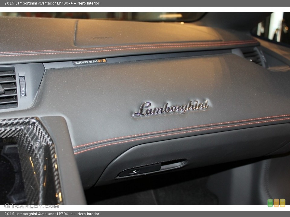 Nero Interior Dashboard for the 2016 Lamborghini Aventador LP700-4 #118183286