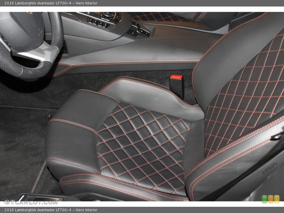 Nero Interior Front Seat for the 2016 Lamborghini Aventador LP700-4 #118183583
