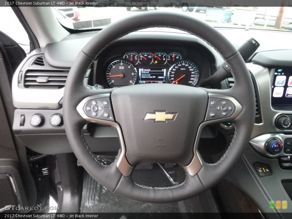 Jet Black Interior Steering Wheel for the 2017 Chevrolet Suburban LT 4WD #118187561