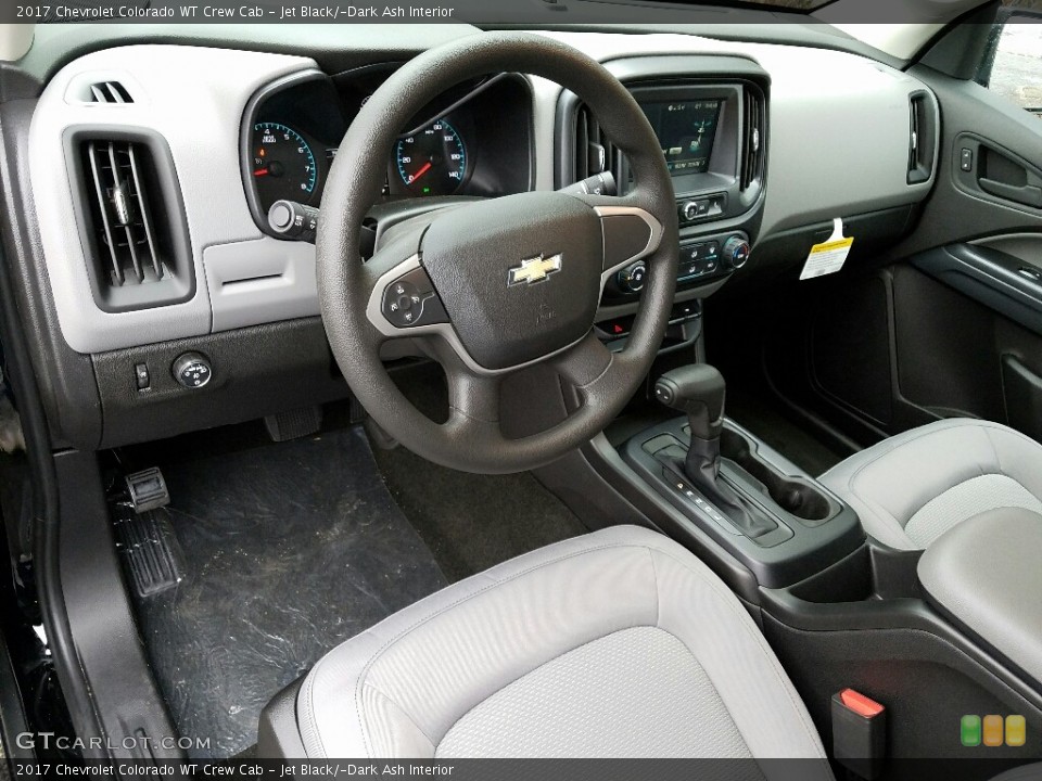 Jet Black/­Dark Ash Interior Photo for the 2017 Chevrolet Colorado WT Crew Cab #118188362