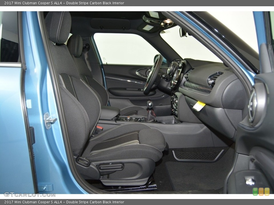Double Stripe Carbon Black Interior Front Seat for the 2017 Mini Clubman Cooper S ALL4 #118189772