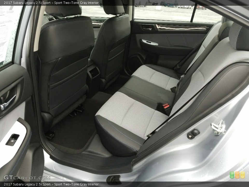 Sport Two-Tone Gray Interior Rear Seat for the 2017 Subaru Legacy 2.5i Sport #118195067