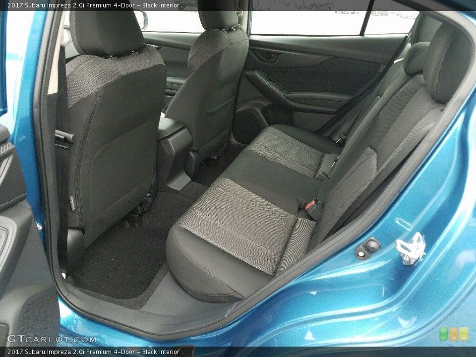 Black Interior Rear Seat for the 2017 Subaru Impreza 2.0i Premium 4-Door #118195445