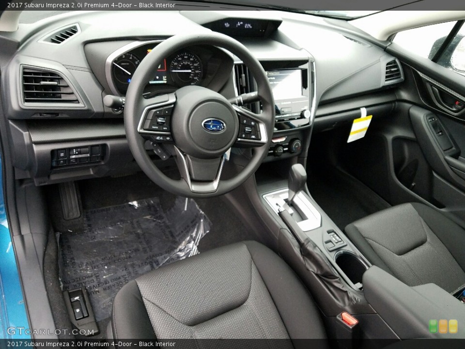 Black Interior Photo for the 2017 Subaru Impreza 2.0i Premium 4-Door #118195478