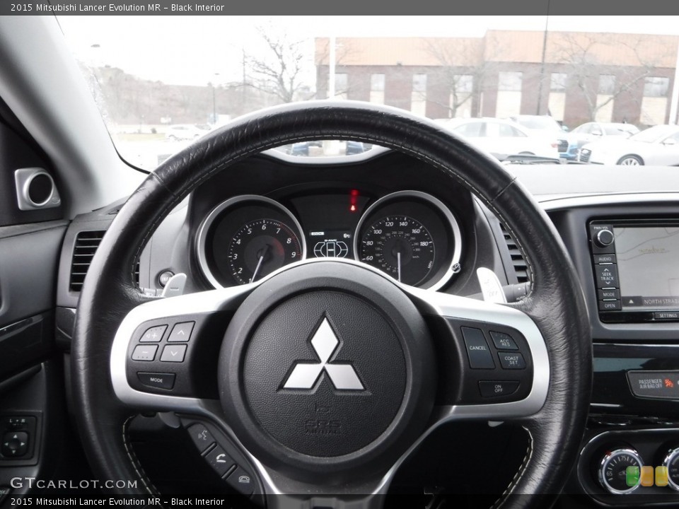 Black Interior Steering Wheel for the 2015 Mitsubishi Lancer Evolution MR #118196963