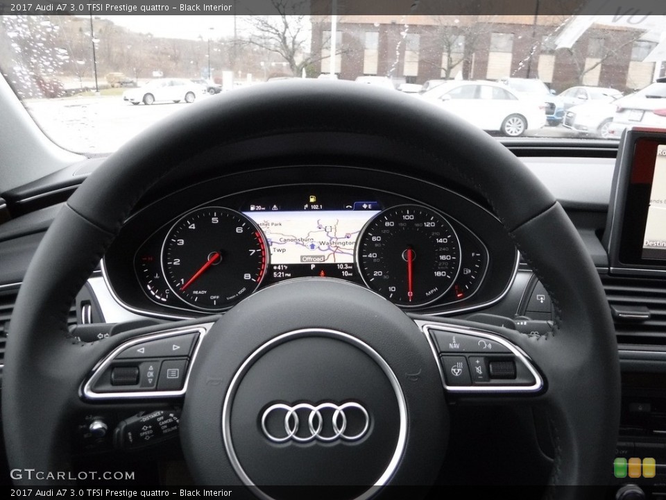 Black Interior Steering Wheel for the 2017 Audi A7 3.0 TFSI Prestige quattro #118197833