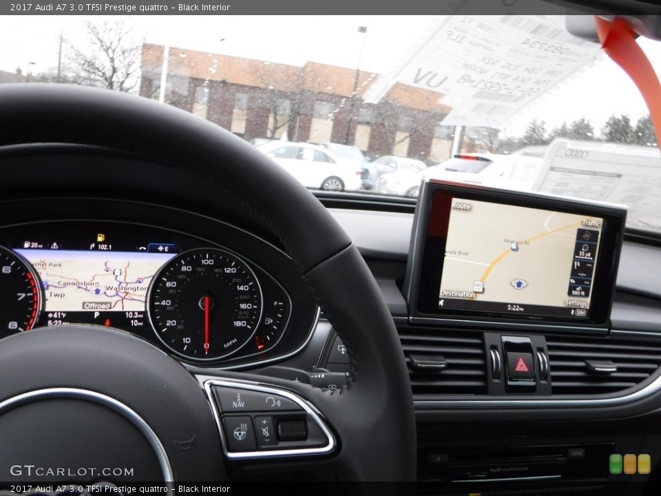 Black Interior Navigation for the 2017 Audi A7 3.0 TFSI Prestige quattro #118197908