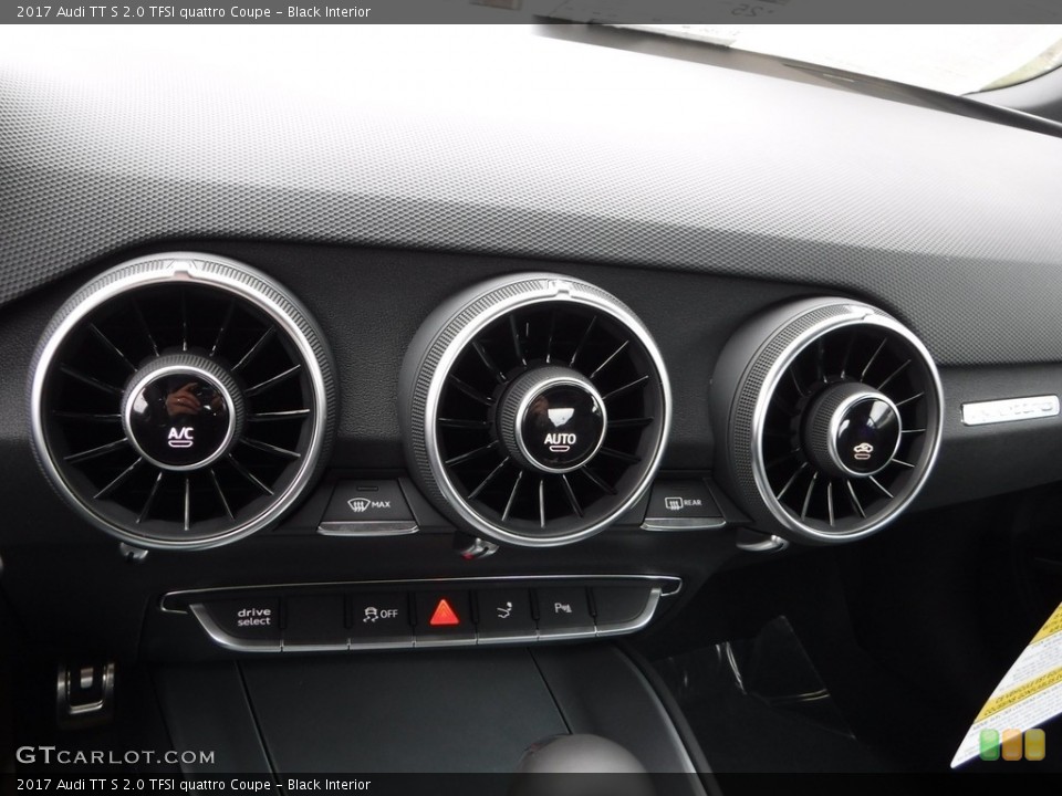 Black Interior Controls for the 2017 Audi TT S 2.0 TFSI quattro Coupe #118198577