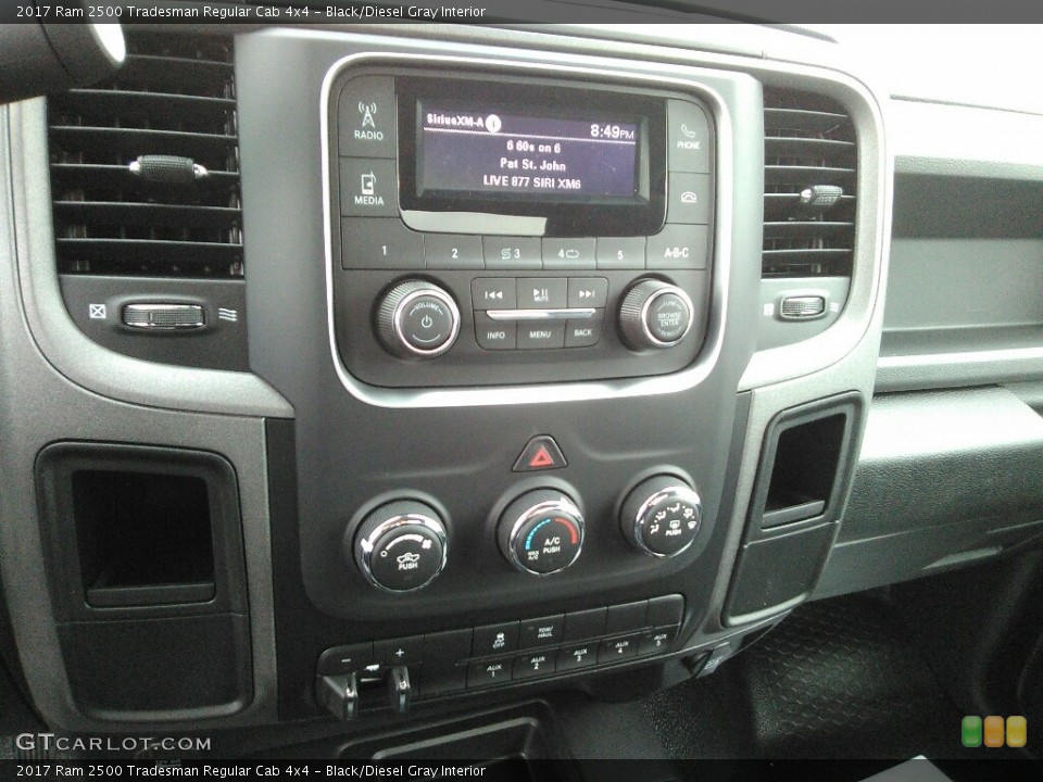 Black/Diesel Gray Interior Controls for the 2017 Ram 2500 Tradesman Regular Cab 4x4 #118200856