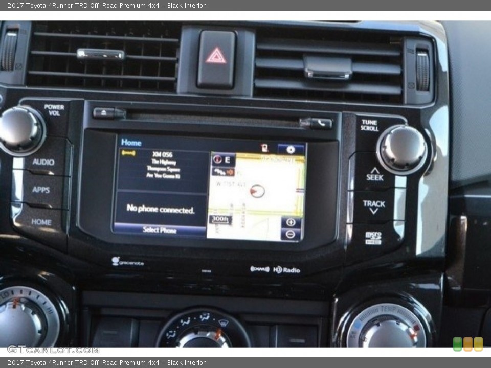 Black Interior Navigation for the 2017 Toyota 4Runner TRD Off-Road Premium 4x4 #118202602