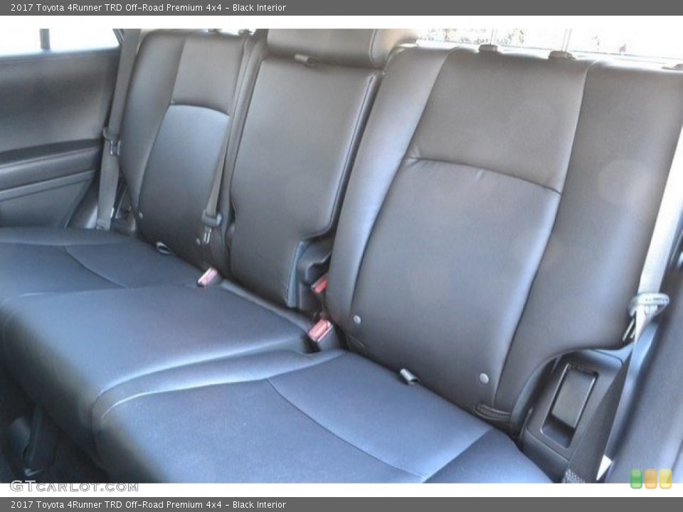 Black Interior Rear Seat for the 2017 Toyota 4Runner TRD Off-Road Premium 4x4 #118202624