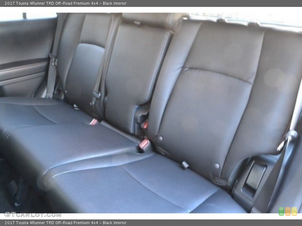 Black Interior Rear Seat for the 2017 Toyota 4Runner TRD Off-Road Premium 4x4 #118203029