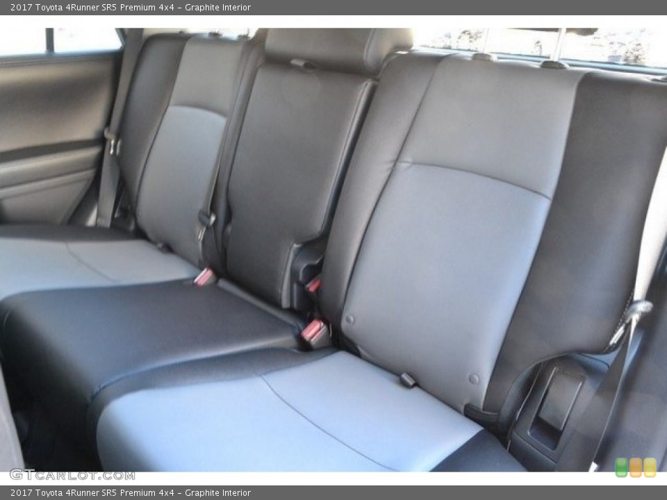 Graphite Interior Rear Seat for the 2017 Toyota 4Runner SR5 Premium 4x4 #118203233