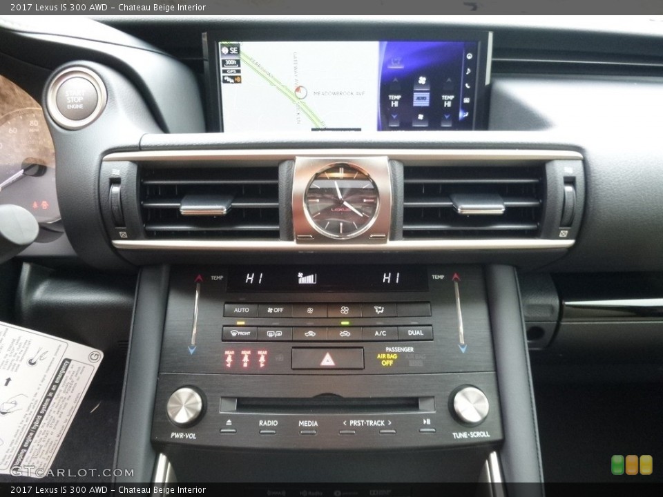 Chateau Beige Interior Controls for the 2017 Lexus IS 300 AWD #118206737