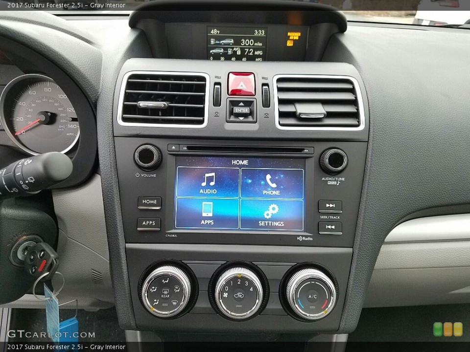 Gray Interior Controls for the 2017 Subaru Forester 2.5i #118207385