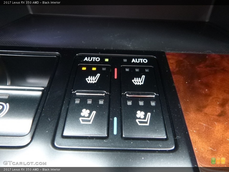 Black Interior Controls for the 2017 Lexus RX 350 AWD #118208267