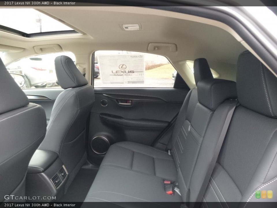 Black Interior Rear Seat for the 2017 Lexus NX 300h AWD #118208474
