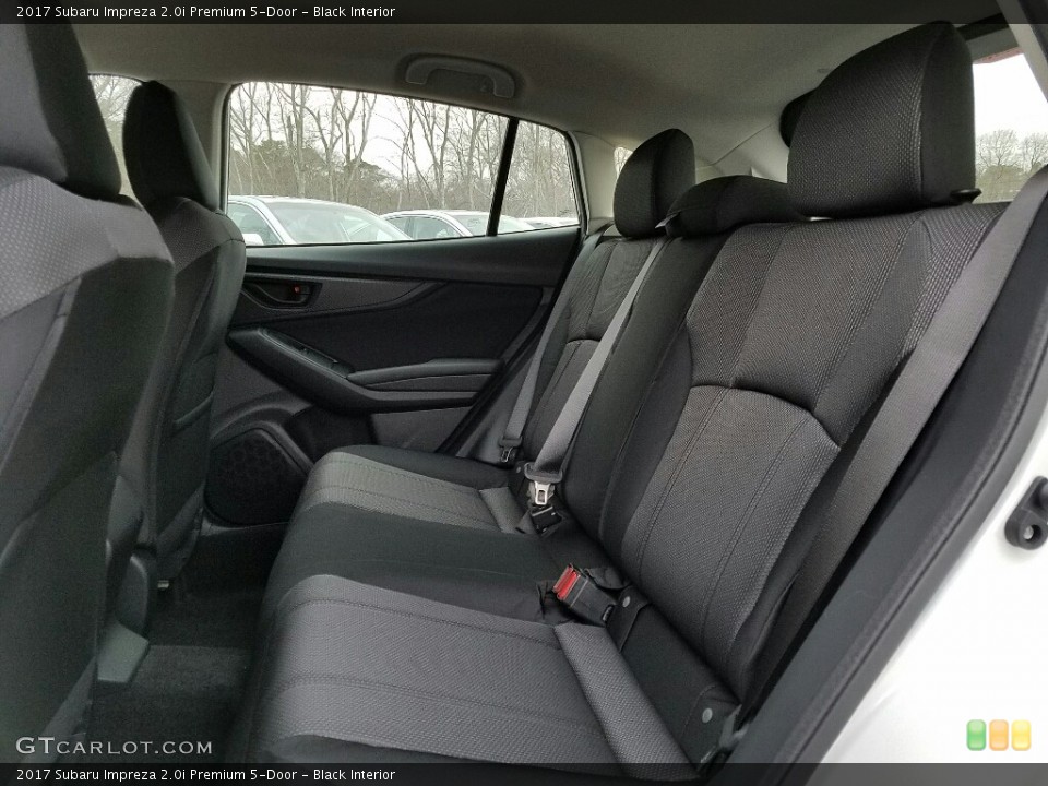 Black Interior Rear Seat for the 2017 Subaru Impreza 2.0i Premium 5-Door #118209050