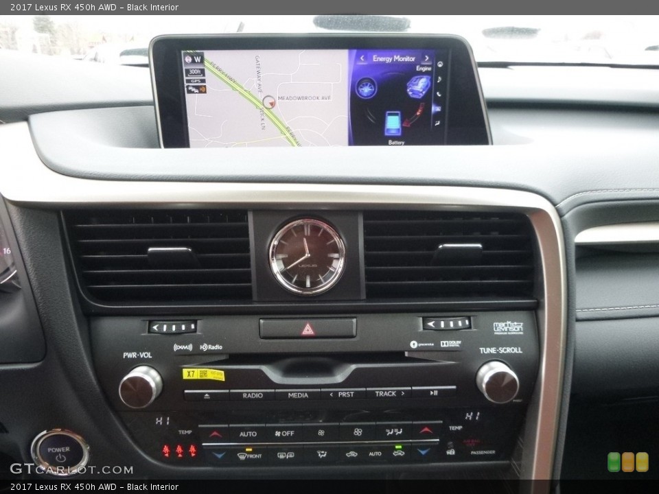 Black Interior Controls for the 2017 Lexus RX 450h AWD #118209950