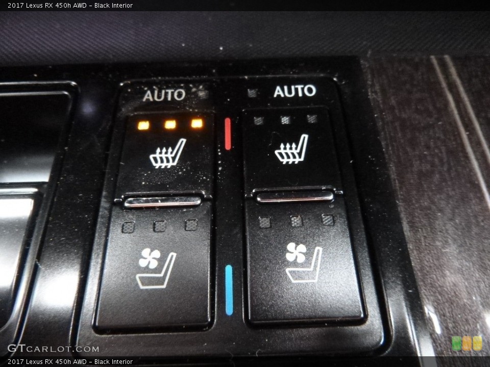 Black Interior Controls for the 2017 Lexus RX 450h AWD #118209977