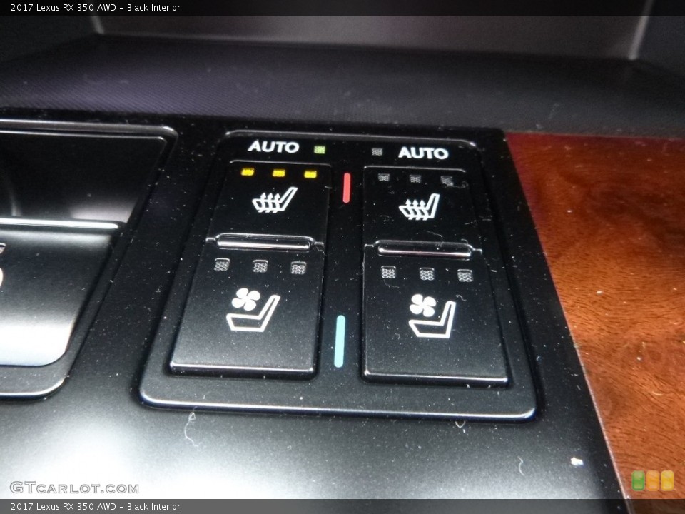 Black Interior Controls for the 2017 Lexus RX 350 AWD #118211051