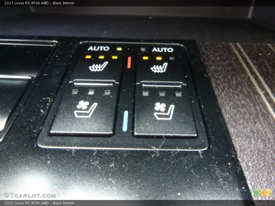 Black Interior Controls for the 2017 Lexus RX 450h AWD #118211753