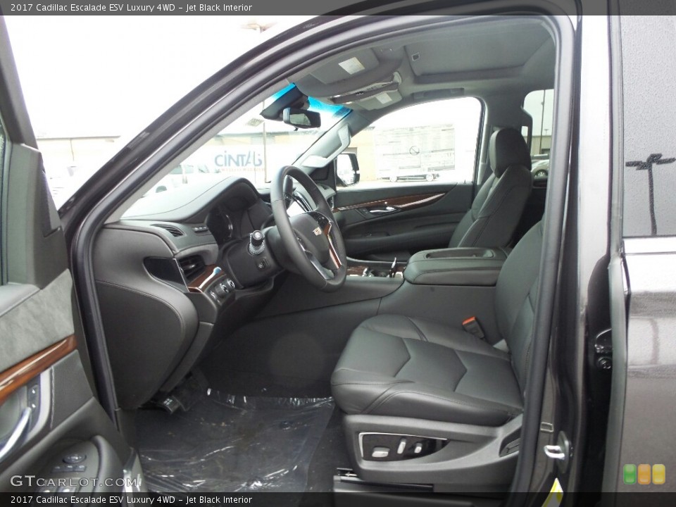 Jet Black Interior Front Seat for the 2017 Cadillac Escalade ESV Luxury 4WD #118212128